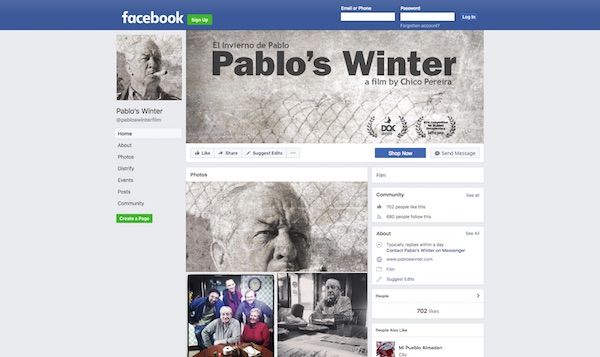 Pablo's Winter Facebook